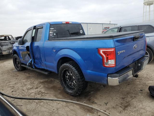 1FTEX1CP2GFB95218 - 2016 FORD F150 SUPER CAB BLUE photo 2