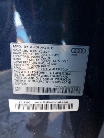 WA1DGAFE4ED005184 - 2014 AUDI Q7 PRESTIGE 蓝色 照片 14