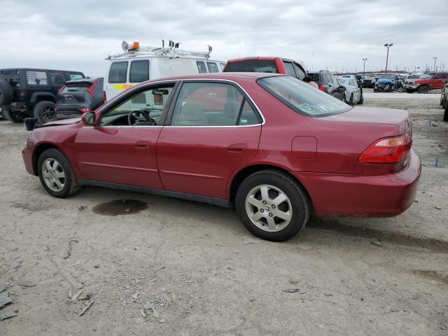 JHMCG5670YC026603 - 2000 HONDA ACCORD SE BURGUNDY photo 2