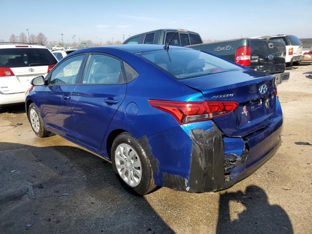 3KPC24A39KE051126 - 2019 HYUNDAI ACCENT SE BLUE photo 2