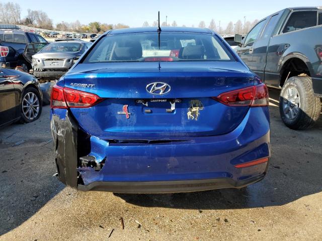 3KPC24A39KE051126 - 2019 HYUNDAI ACCENT SE BLUE photo 6