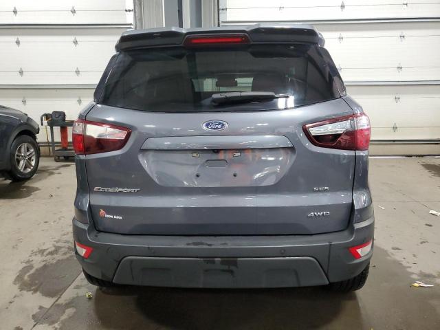 MAJ6S3JL9KC301503 - 2019 FORD ECOSPORT SES GRAY photo 6