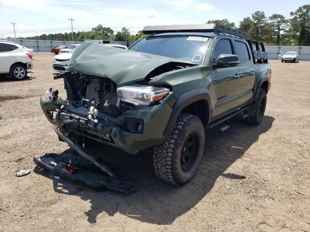 5TFCZ5AN2MX254574 - 2021 TOYOTA TACOMA DOUBLE CAB 绿色 照片 2