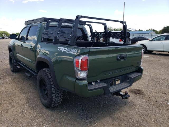 5TFCZ5AN2MX254574 - 2021 TOYOTA TACOMA DOUBLE CAB 绿色 照片 3