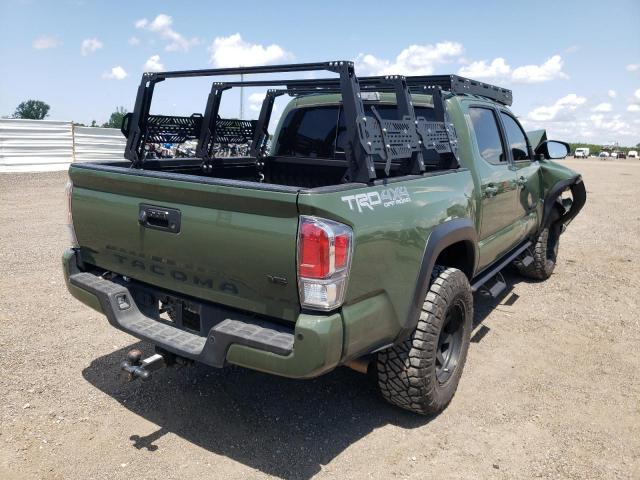 5TFCZ5AN2MX254574 - 2021 TOYOTA TACOMA DOUBLE CAB 绿色 照片 4