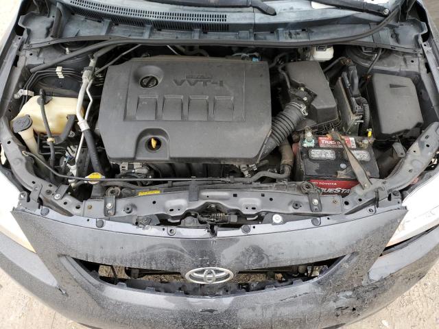 2T1BU4EE9AC441593 - 2010 TOYOTA COROLLA BASE GRAY photo 11