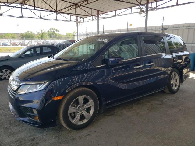 5FNRL6H79KB098601 - 2019 HONDA ODYSSEY EXL BLUE photo 1