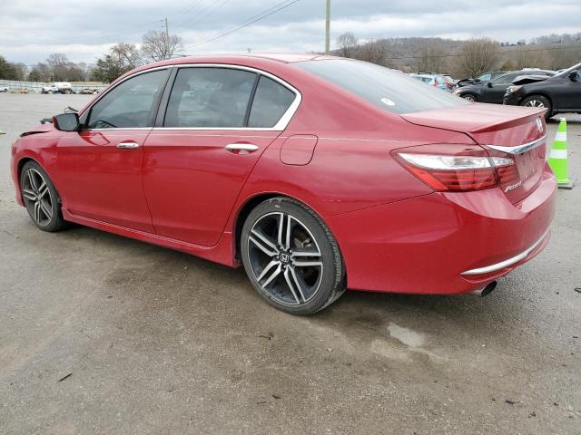 1HGCR2F50GA148463 - 2016 HONDA ACCORD SPORT RED photo 2