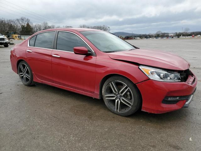 1HGCR2F50GA148463 - 2016 HONDA ACCORD SPORT RED photo 4