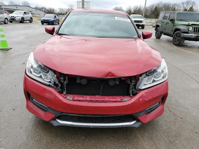 1HGCR2F50GA148463 - 2016 HONDA ACCORD SPORT RED photo 5