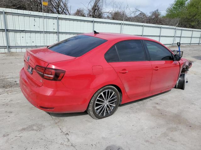 3VWD17AJ7GM407266 - 2016 VOLKSWAGEN JETTA SPORT RED photo 3