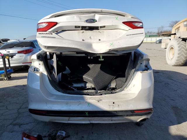 3FA6P0SU2DR241561 - 2013 FORD FUSION TITANIUM PHEV WHITE photo 6