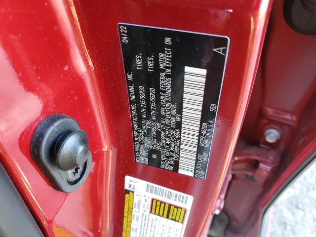 5TDFZRBH1NS216046 - 2022 TOYOTA HIGHLANDER PLATINUM RED photo 13