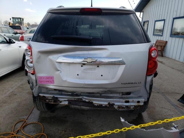 2GNALDEK3D6251435 - 2013 CHEVROLET EQUINOX LT SILVER photo 6