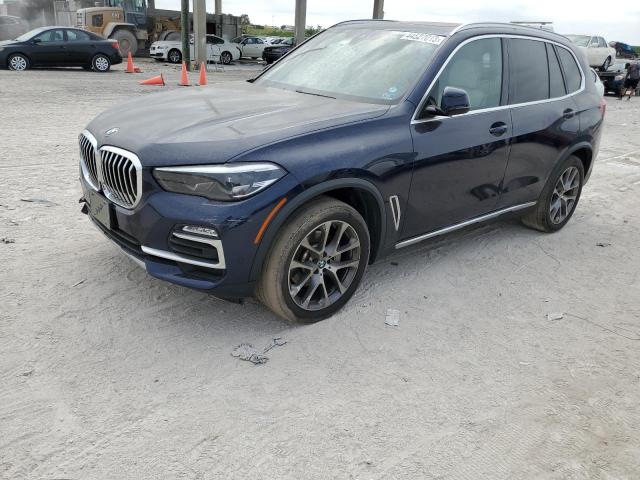 5UXCR6C59KLL38977 - 2019 BMW X5 XDRIVE40I BLUE photo 1