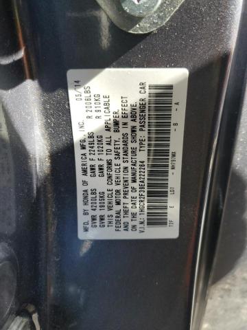 1HGCR2F39EA222264 - 2014 HONDA ACCORD LX GRAY photo 13