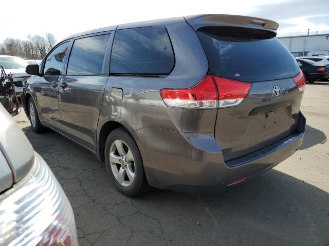 5TDZK3DC5CS178723 - 2012 TOYOTA SIENNA GRAY photo 2