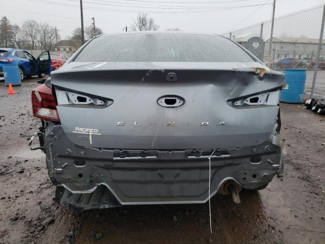 KMHD74LF6KU877622 - 2019 HYUNDAI ELANTRA SE GRAY photo 6