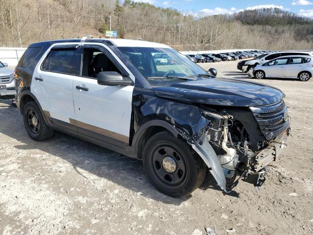 1FM5K8AR9FGA70605 - 2015 FORD EXPLORER POLICE INTERCEPTOR 双色 照片 4