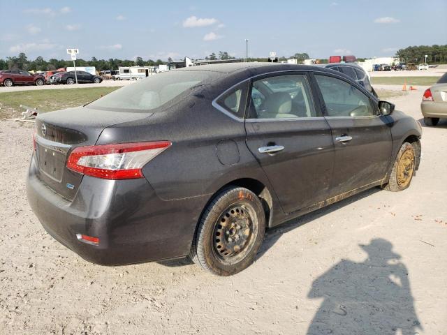 3N1AB7APXEL695281 - 2014 NISSAN SENTRA S GRAY photo 3