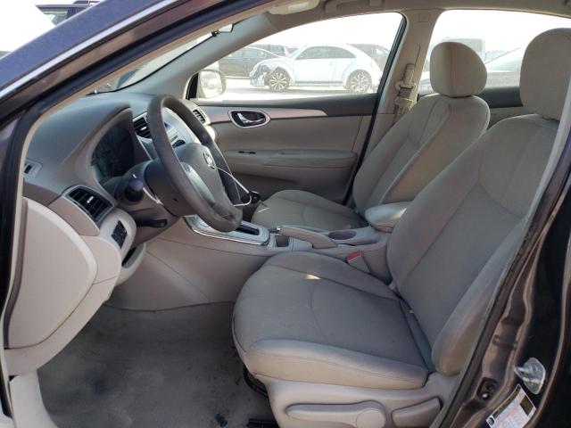 3N1AB7APXEL695281 - 2014 NISSAN SENTRA S GRAY photo 7