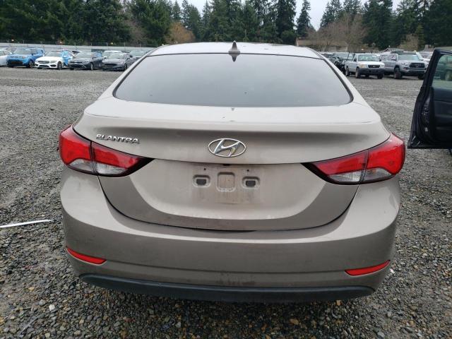 5NPDH4AE2EH469113 - 2014 HYUNDAI ELANTRA SE TAN photo 6