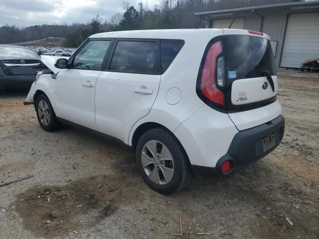 KNDJN2A23F7176123 - 2015 KIA SOUL WHITE photo 2