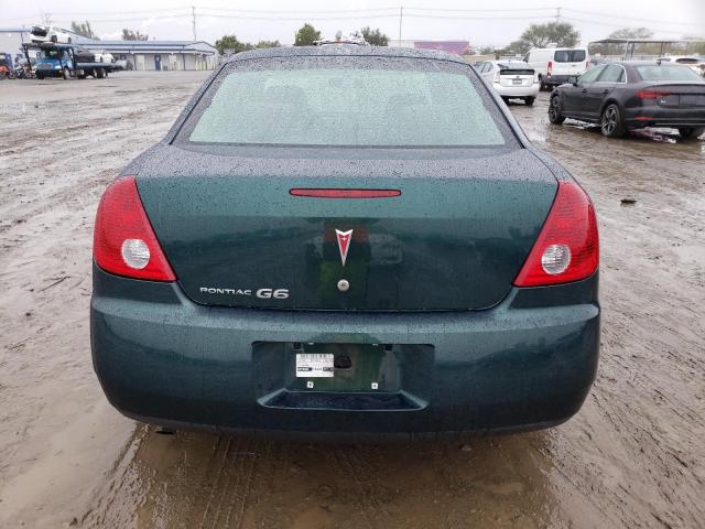 1G2ZF58B674101141 - 2007 PONTIAC G6 VALUE LEADER TEAL photo 6