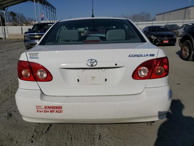 1NXBR32E06Z596961 - 2006 TOYOTA COROLLA CE WHITE photo 6