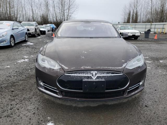 5YJSA1CG8DFP07603 - 2013 TESLA MODEL S BROWN photo 5