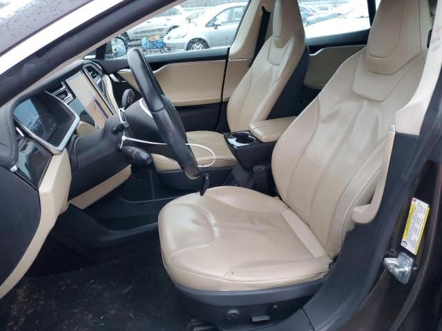 5YJSA1CG8DFP07603 - 2013 TESLA MODEL S BROWN photo 7