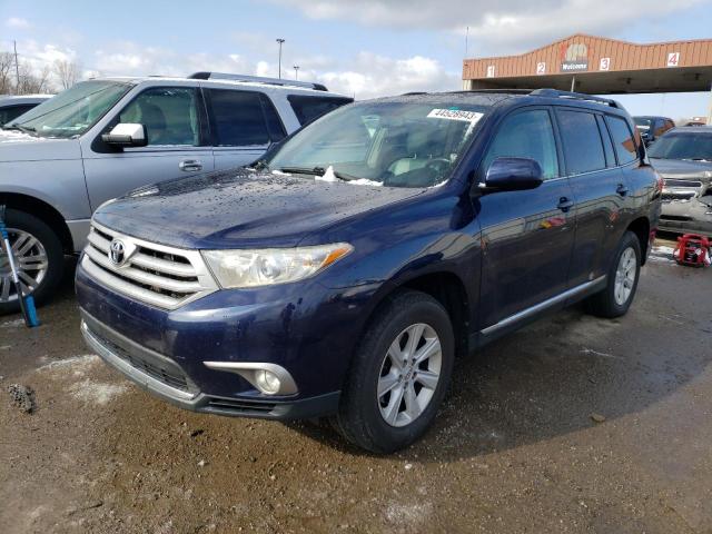 5TDBK3EH2DS226630 - 2013 TOYOTA HIGHLANDER BASE Bleu photo 1