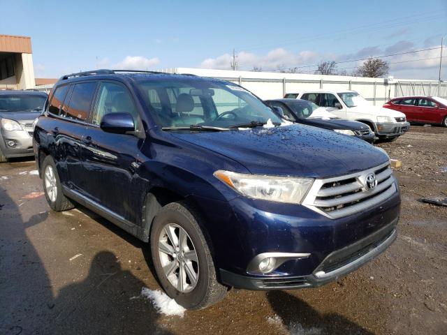 5TDBK3EH2DS226630 - 2013 TOYOTA HIGHLANDER BASE Bleu photo 4