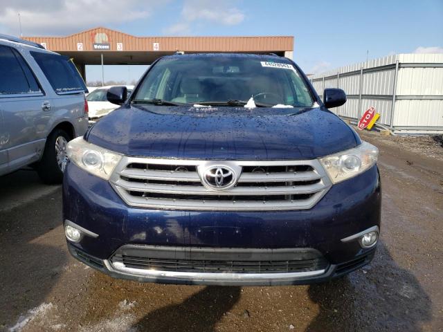 5TDBK3EH2DS226630 - 2013 TOYOTA HIGHLANDER BASE Bleu photo 5