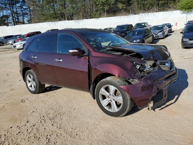 2HNYD28258H523783 - 2008 ACURA MDX BURGUNDY photo 4