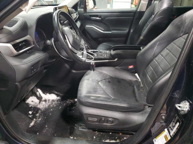 5TDGZRBH7NS561215 - 2022 TOYOTA HIGHLANDER XLE 蓝色 照片 7