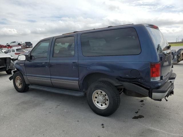 1FMNU40L62EA47806 - 2002 FORD EXCURSION XLT BLUE photo 2