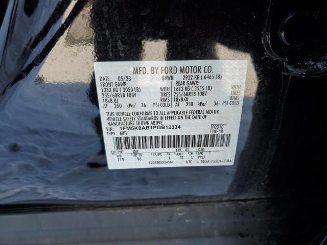 1FM5K8AB1PGB12334 - 2023 FORD EXPLORER POLICE INTERCEPTOR 黑色 照片 13