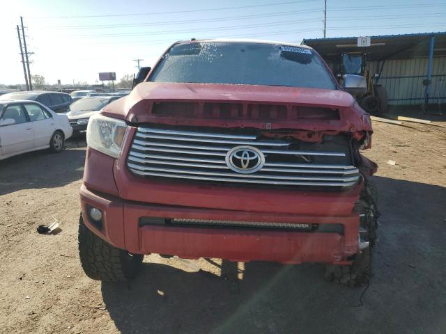 5TFAW5F17EX330880 - 2014 TOYOTA TUNDRA CREWMAX PLATINUM 红色 照片 5