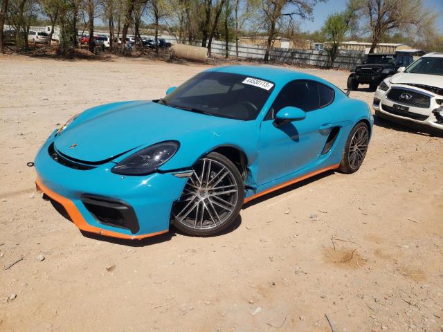 WP0AA2A84JK260571 - 2018 PORSCHE CAYMAN BLUE photo 1