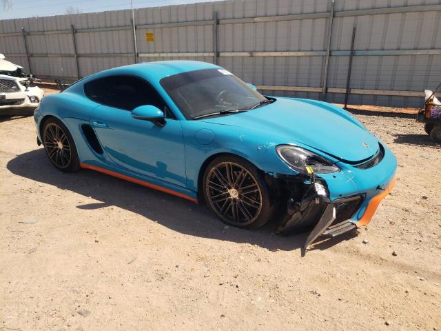 WP0AA2A84JK260571 - 2018 PORSCHE CAYMAN BLUE photo 4