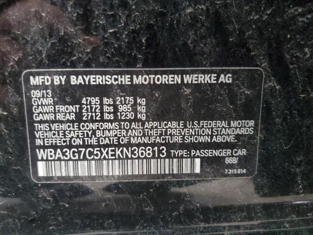 WBA3G7C5XEKN36813 - 2014 BMW 328 XI BLACK photo 13