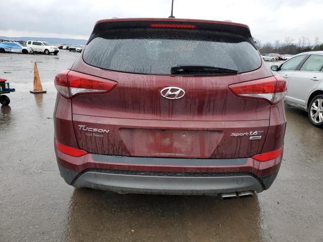 KM8J3CA22GU087525 - 2016 HYUNDAI TUCSON LIMITED MAROON photo 6