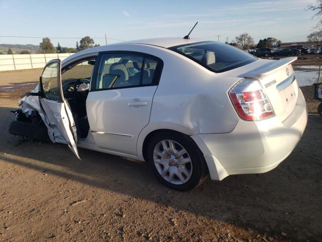 3N1AB6AP0CL687312 - 2012 NISSAN SENTRA 2.0 WHITE photo 2