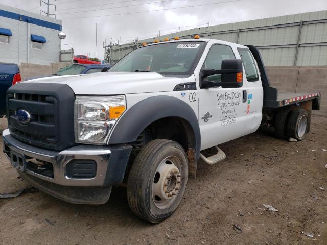 1FD0X4HT0DEB86581 - 2013 FORD F450 SUPER DUTY WHITE photo 1