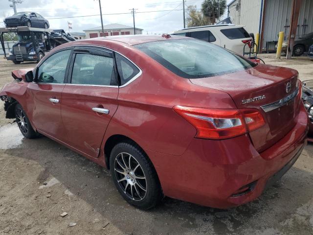 3N1AB7AP5HY370786 - 2017 NISSAN SENTRA S RED photo 2