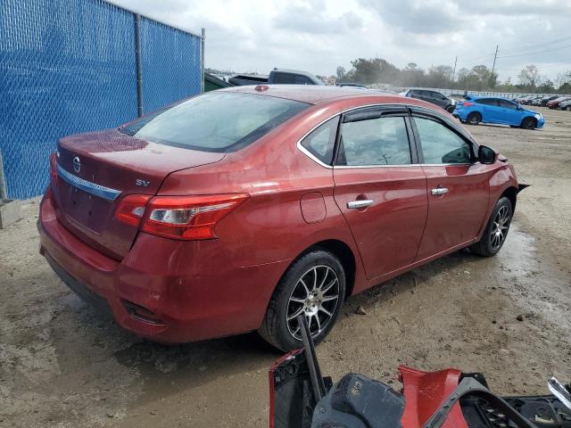 3N1AB7AP5HY370786 - 2017 NISSAN SENTRA S RED photo 3