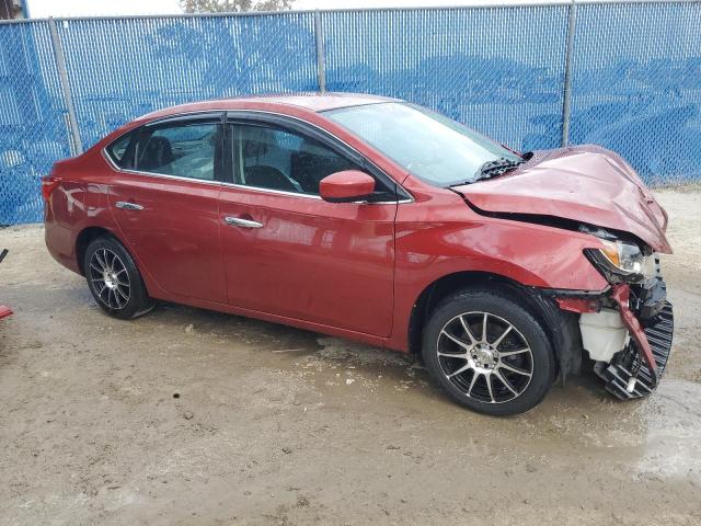 3N1AB7AP5HY370786 - 2017 NISSAN SENTRA S RED photo 4