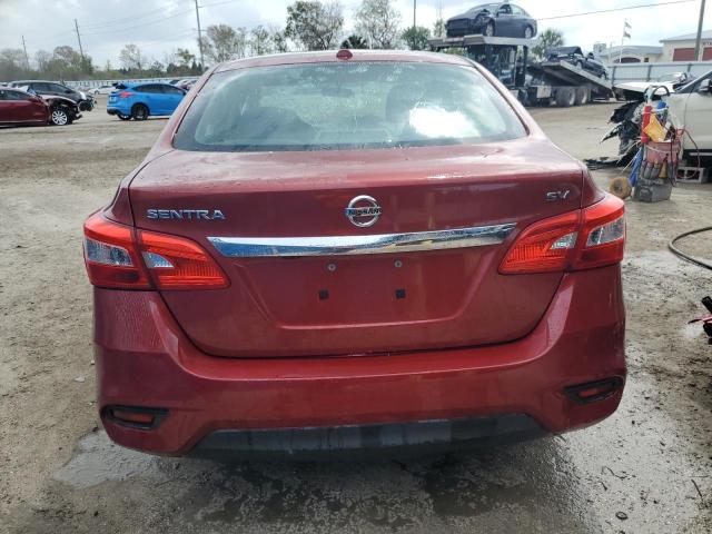 3N1AB7AP5HY370786 - 2017 NISSAN SENTRA S RED photo 6