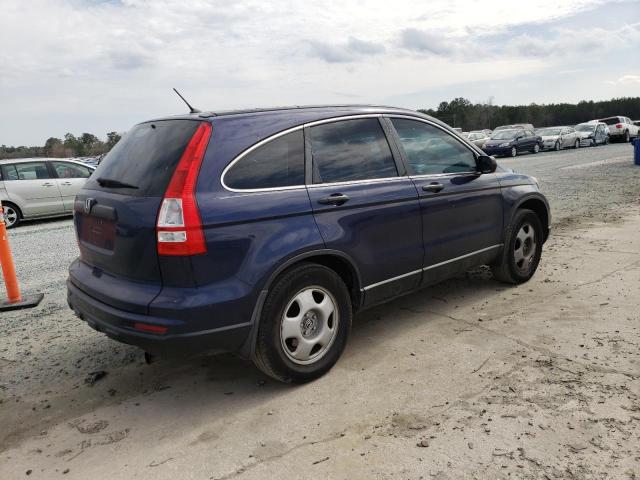 5J6RE3H34AL036891 - 2010 HONDA CR-V LX BLUE photo 3